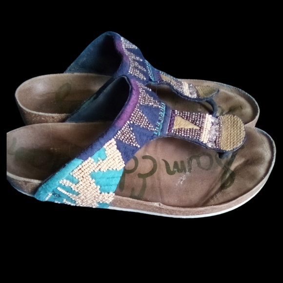 Sam Edelman sandals boho style beads size 5 - Picture 2 of 3